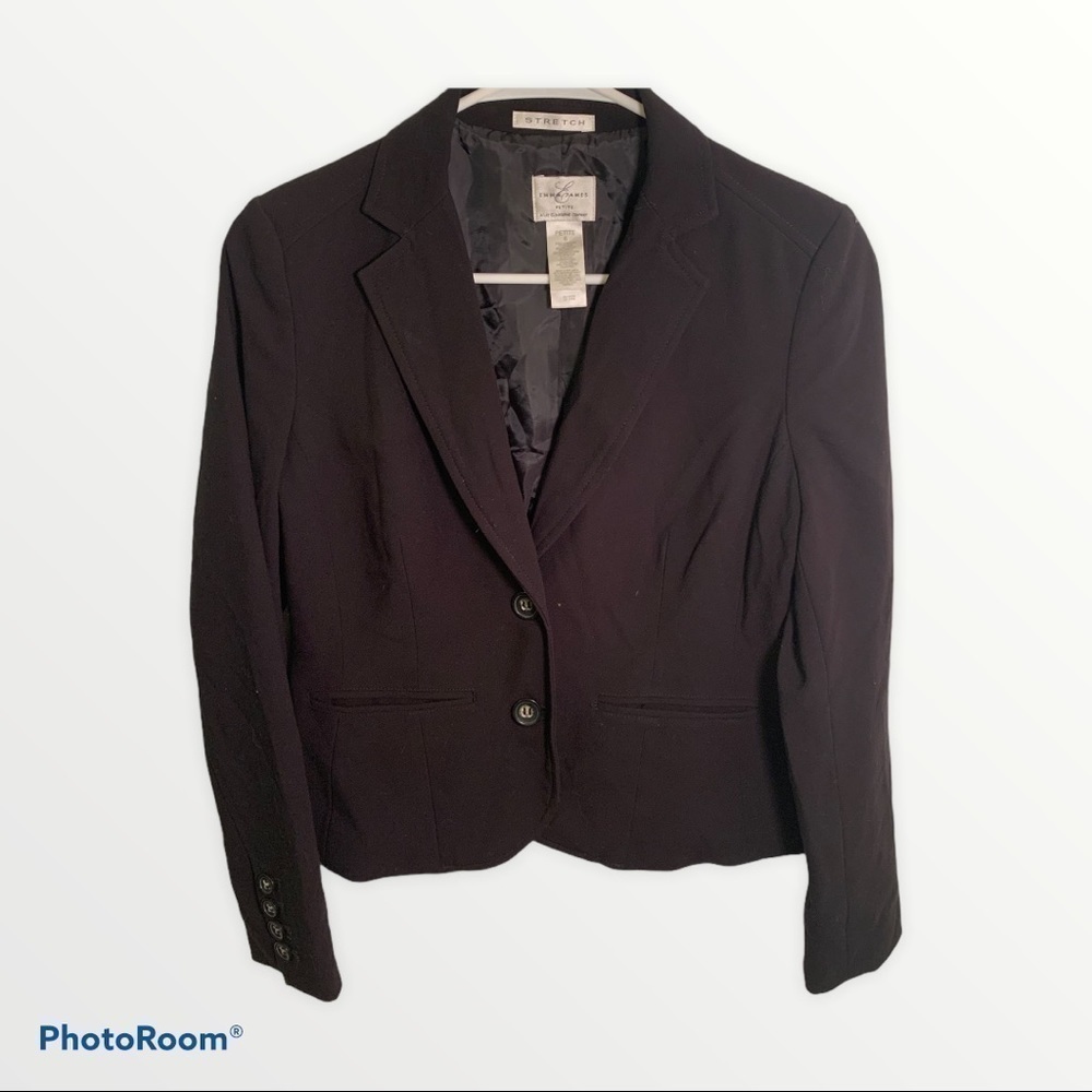 Emma‎ James Liz Claiborne 2 Button Blazer Black